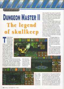Dungeon Master II (PC) Review - Pixel (Greece), Issue No 125 October 1995, Page 42 Dungeon Master II (PC) Review - Pixel (Greece), Issue No 125 October 1995, Page 42