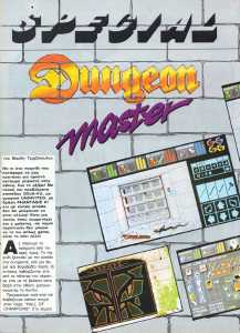 Dungeon Master (Atari ST) Review - Pixel (Greece), Issue No 43 April 1988, Page 104