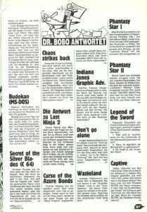 Chaos Strikes Back Hints - Power Play (Germany), February 1991, Page 87