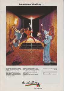 Dungeon Master (Atari ST, Amiga) Advertisement - Power Play (Germany), November 1988, Page 17