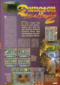 Dungeon Master II (PC) Preview - Power Play (Germany), November 1993, Page 38