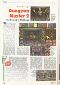 Dungeon Master II (Amiga) Review - Power Play (Germany), September 1995, Page 126 Dungeon Master II (Amiga) Review - Power Play (Germany), September 1995, Page 126