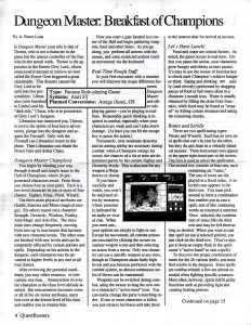 Dungeon Master (Atari ST) Review - QuestBusters (USA), Vol 5 No 6 June 1988, Page 4