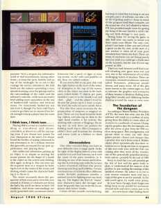 Dungeon Master (Atari ST) Review - ST-Log (USA), Issue No 22 August 1988, Page 91
