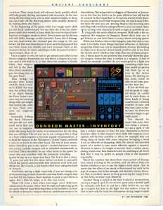 Dungeon Master (Atari ST) Guide - ST-Log (USA), Issue No 25 November 1988, Page 50