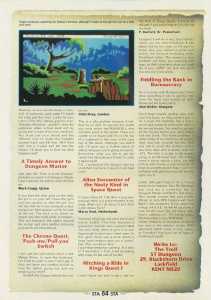 Dungeon Master Hints - ST Action (United Kingdom), Issue No 13 May 1989, Page 84