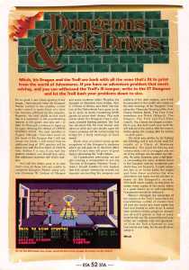 Dungeon Master Hints - ST Action (United Kingdom), Issue No 16 August 1989, Page 52
