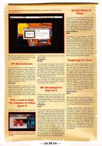 Dungeon Master Hints - ST Action (United Kingdom), Issue No 16 August 1989, Page 54