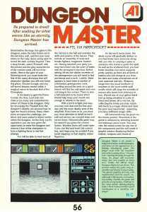 Dungeon Master (Atari ST) Review - ST Action (United Kingdom), Issue No 1 May 1988, Page 56