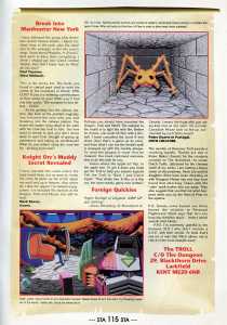 Dungeon Master Hints - ST Action (United Kingdom), Issue No 20 December 1989, Page 115