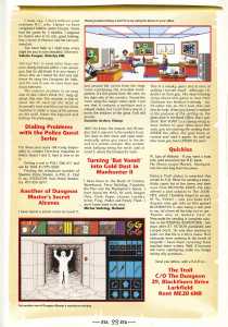 Dungeon Master Hints - ST Action (United Kingdom), Issue No 21 January 1990, Page 99
