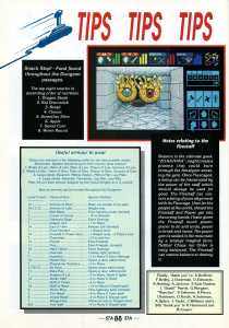 Dungeon Master Hints - ST Action (United Kingdom), Issue No 6 October 1988, Page 88