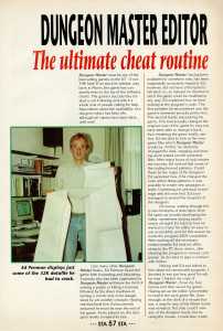 The Dungeon Master Editor (Atari ST) Review - ST Action (United Kingdom), Issue No 8 December 1988, Page 57