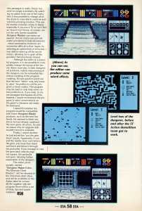 The Dungeon Master Editor (Atari ST) Review - ST Action (United Kingdom), Issue No 8 December 1988, Page 58