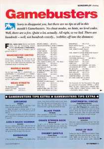 Chaos Strikes Back Hints - ST Format (United Kingdom), Issue No 26 September 1991, Page 85