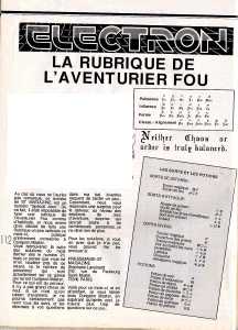 Dungeon Master (Atari ST) Guide - ST Magazine (France), Issue No 20 June 1988, Page 112