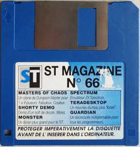 Master of chaos (Atari ST) Floppy disk - ST Magazine (France), Issue No 66 November 1992
