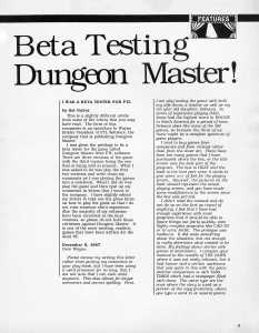 Dungeon Master (Atari ST) Article - ST X-PRESS (USA), Vol 2 No 2 March 1988, Page 9