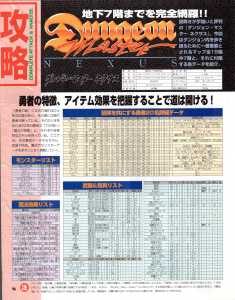 Dungeon Master Nexus Hints - Saturn Fan (Japan), Issue No 8 24 April 1998, Page 96