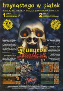 Dungeon Master II (Amiga, PC, Macintosh) Advertisement - Secret Service (Poland), Issue No 28 October 1995, Page 3