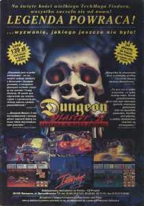 Dungeon Master II (Amiga, PC, Macintosh) Advertisement - Secret Service (Poland), Issue No 29 November 1995, Page 3