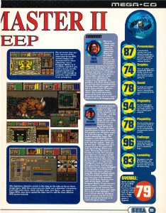 Dungeon Master II (Mega CD) Review - Sega Magazine (United Kingdom), Issue No 14 February 1995, Page 93 Dungeon Master II (Mega CD) Review - Sega Magazine (United Kingdom), Issue No 14 February 1995, Page 93