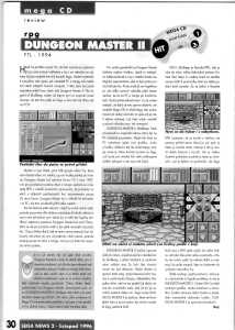 Dungeon Master II (Mega CD) Review - Sega News (Czechia), Issue No 2 November 1996, Page 30 Dungeon Master II (Mega CD) Review - Sega News (Czechia), Issue No 2 November 1996, Page 30