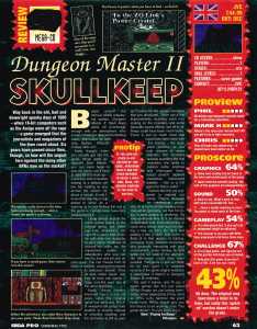 Dungeon Master II (Mega CD) Review - Sega Pro (United Kingdom), Issue No 40 January 1995, Page 63 Dungeon Master II (Mega CD) Review - Sega Pro (United Kingdom), Issue No 40 January 1995, Page 63