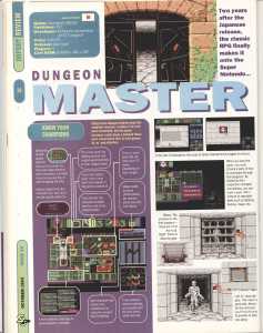 Dungeon Master (Super NES) Review - Super Play (United Kingdom), Issue No 12 October 1993, Page 34