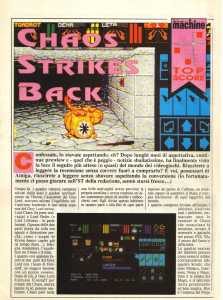 Chaos Strikes Back (Atari ST) Review - The Games Machine (Italy), Issue No 18 March 1990, Page 24