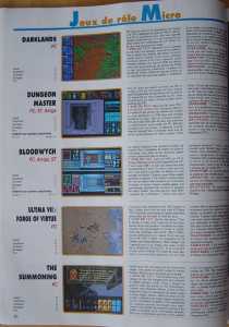 Dungeon Master (Atari ST, Amiga, PC) Review - Tilt (France), Issue No 109 December 1992, Page 60