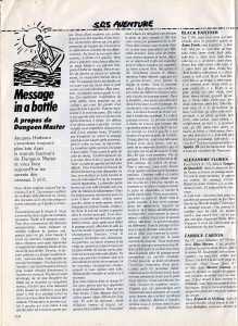 Dungeon Master (Atari ST) Hints - Tilt (France), Issue No 63 February 1989, Page 104