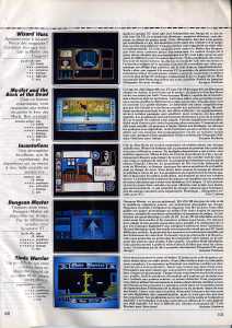 Dungeon Master (Amiga) Review - Tilt (France), Issue No 63 February 1989, Page 103