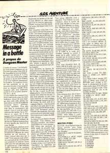 Dungeon Master (Atari ST) Hints - Tilt (France), Issue No 64 March 1989, Page 112