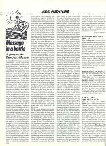 Dungeon Master (Atari ST) Hints - Tilt (France), Issue No 65 April 1989, Page 110