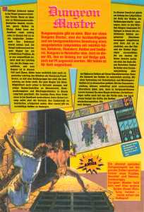 Dungeon Master (Amiga, PC) Article - Unknown Magazine (Germany), Unknown Issue, Page 34