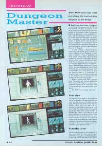 Dungeon Master (Amiga) Review - Your Amiga (United Kingdom), June 1989, Page 44