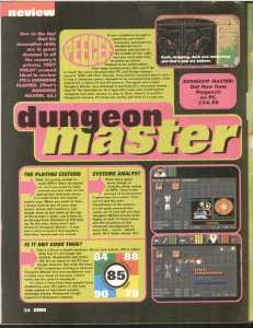 Dungeon Master (PC) Review - Zero (United Kingdom), Issue No 36 October 1992, Page 54