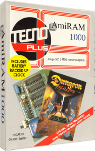 AmiRAM 1000 (Europe, Amiga) - TecnoPlus With Clock DM Box AmiRAM 1000 (Europe, Amiga) - TecnoPlus With Clock DM Box