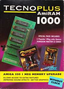 AmiRAM 1000 (Europe, Amiga) - Without Clock DM CSB Box Front