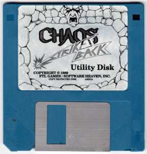 AmiRAM 1000 (Europe, Amiga) - Without Clock DM CSB Chaos Strikes Back Utility Disk Front