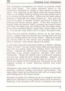 AmiRAM 1000 (Europe, Amiga) - Without Clock DM CSB Dungeon Master Manual Page 027