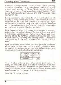 AmiRAM 1000 (Europe, Amiga) - Without Clock DM CSB Dungeon Master Manual Page 028