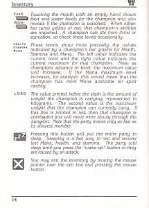 AmiRAM 1000 (Europe, Amiga) - Without Clock DM CSB Dungeon Master Manual Page 038