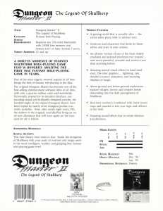 Dungeon Master II Retailer Kit (USA, Macintosh) - Retailer Flyer Back
