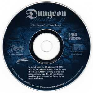 Dungeon Master II Retailer Kit (USA, PC) - Demo Compact Disc Front