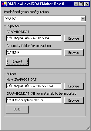 Dungeon Master II Low-level GraphicsDat Maker (Windows)