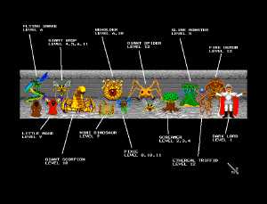 Dungeon Master The Solution (Amiga) - Creatures