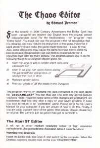 The Chaos Editor (United Kingdom, Atari ST) - Manual Page 015 The Chaos Editor (United Kingdom, Atari ST) - Manual Page 015