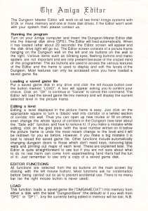 The Dungeon Master Editor (United Kingdom, Amiga) - Amiga Manual Page 002